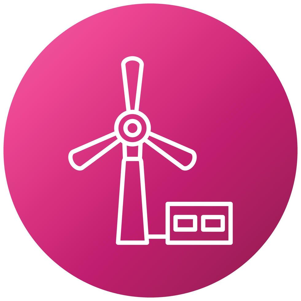 Wind Energy Icon Style vector