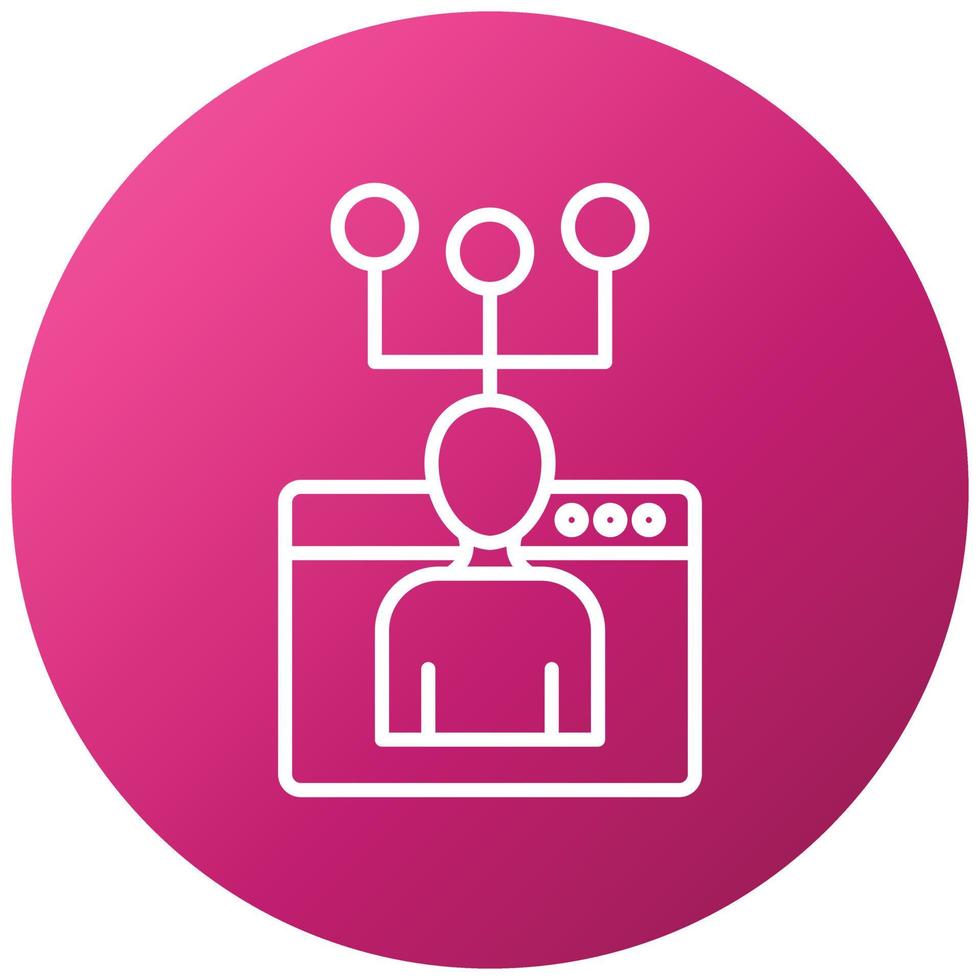 Web Affiliate Marketing Icon Style vector