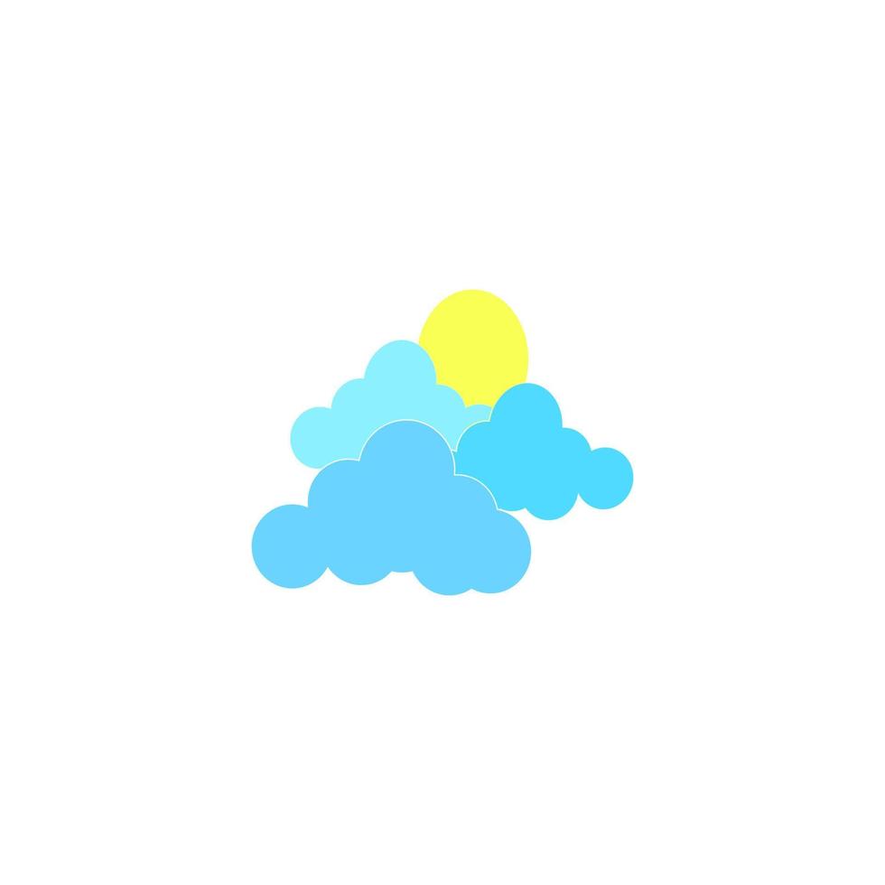 diseño de ilustración de icono de vector de nube