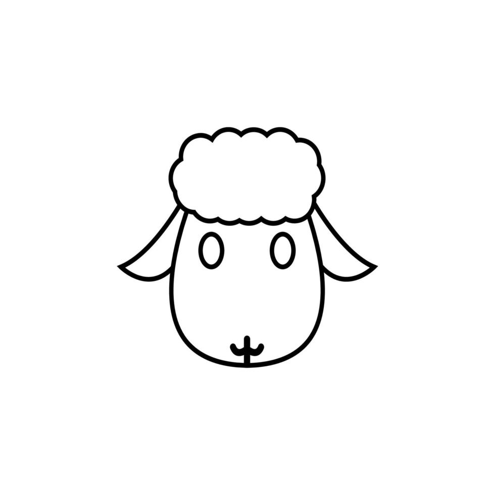 diseño de ilustración de elemento de vector de oveja