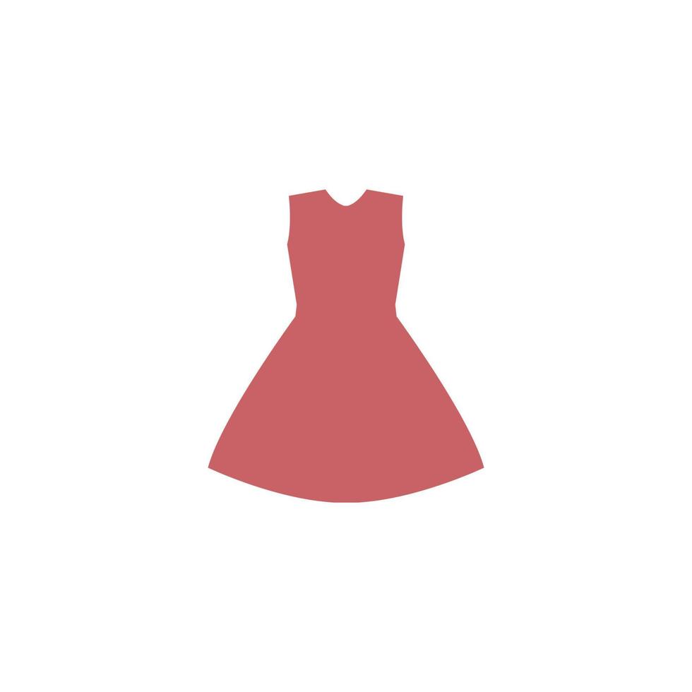 vestido, icono, vector, ilustración, diseño vector