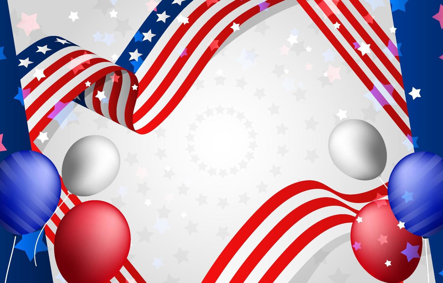 USA 4th of July Background vector