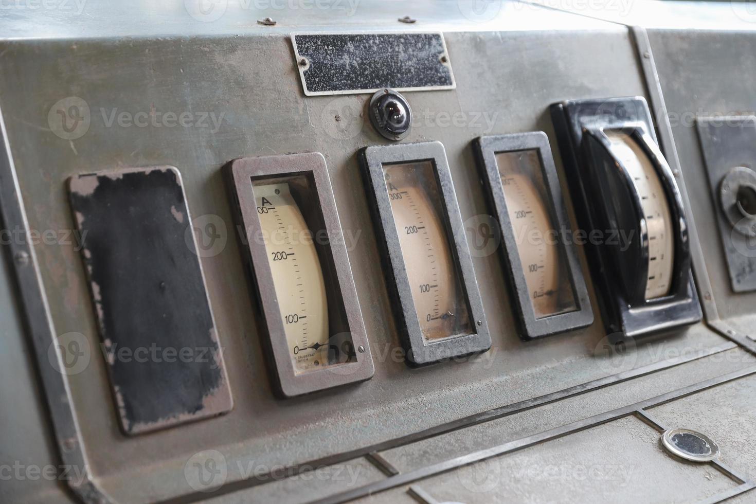 Control Panel of an old Power Plant photo