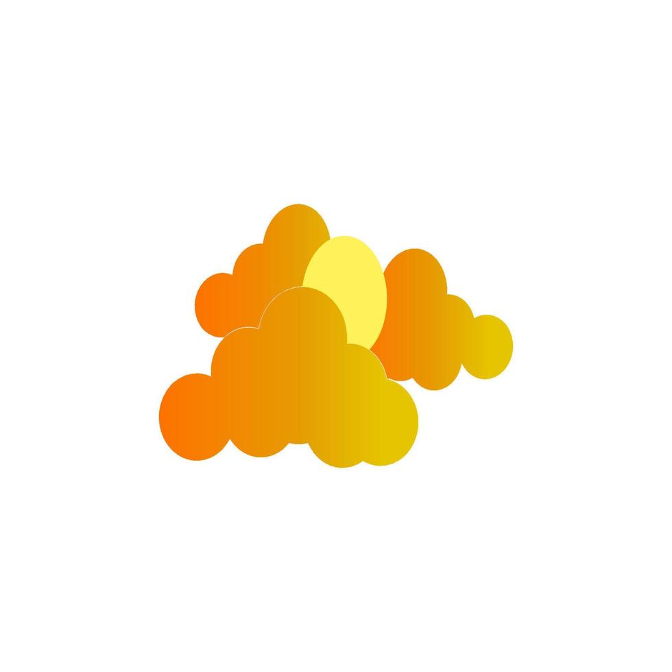 diseño de ilustración de icono de vector de nube