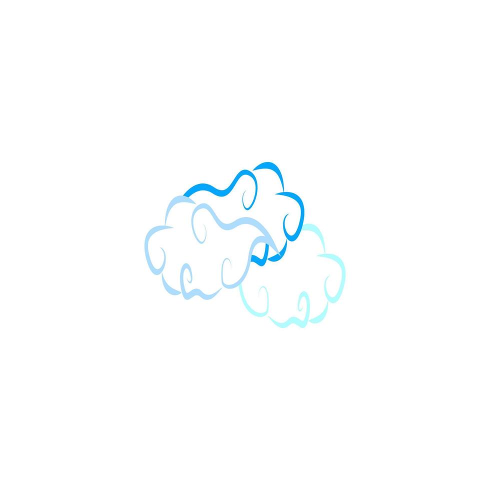 diseño de ilustración de icono de vector de nube