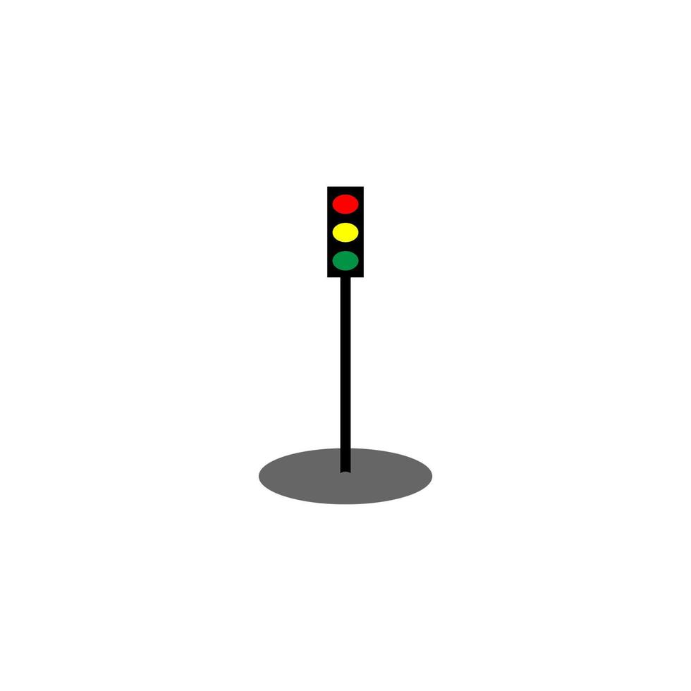 semáforo, icono, vector, ilustración, diseño vector