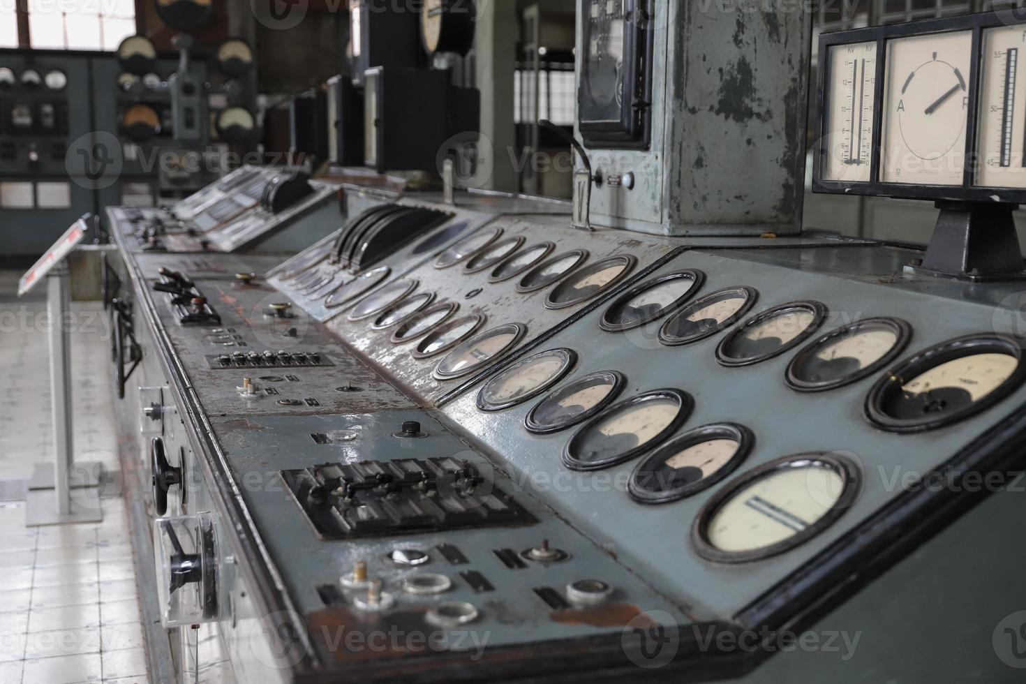 Control Panel of an old Power Plant photo