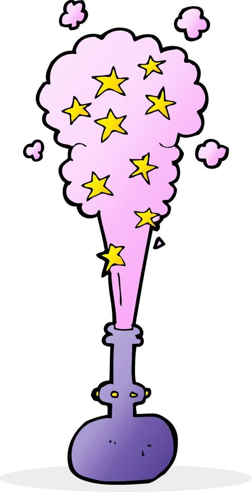 cartoon magic potion vector