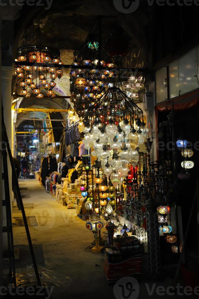 Colorful Turkish Laterns in Istanbul, Turkey photo