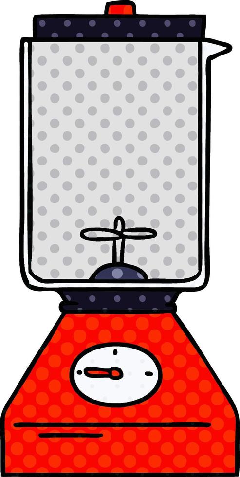 cartoon doodle of a food blender vector