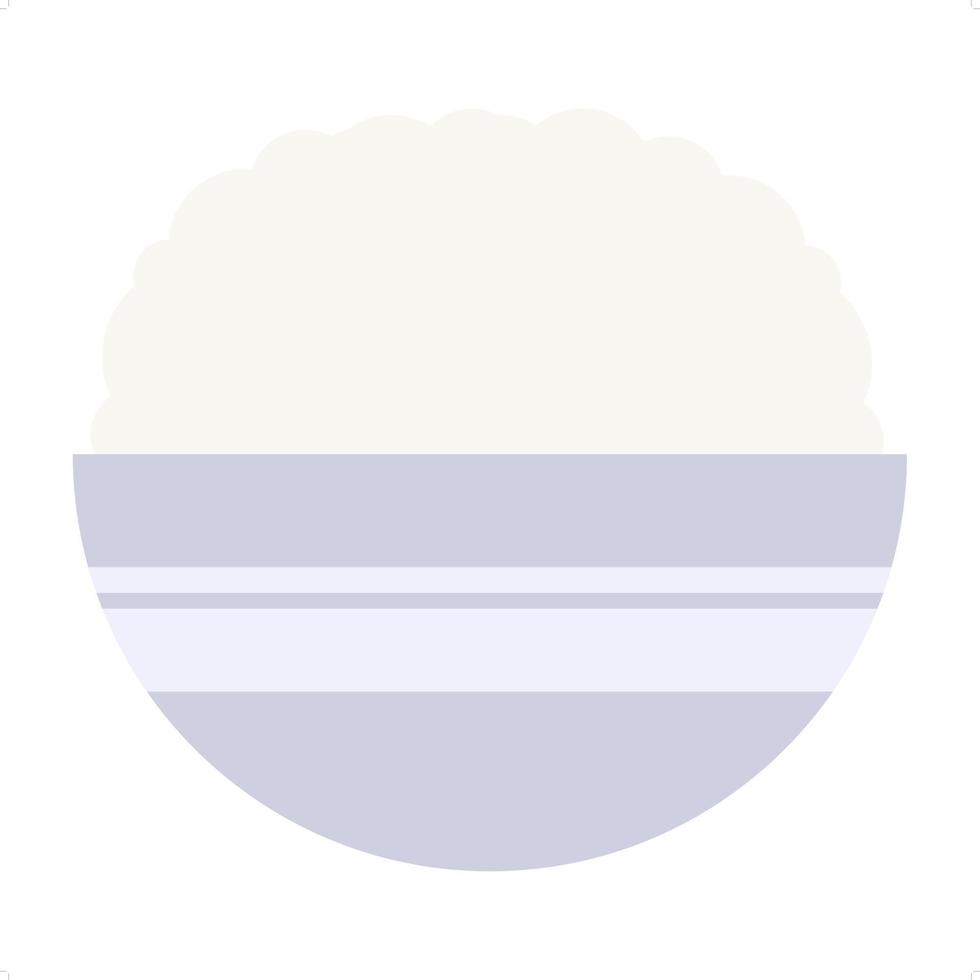 bowl of rice vector