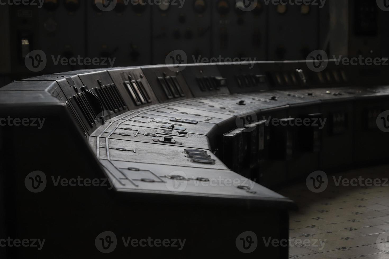 Control Panel of an old Power Plant photo