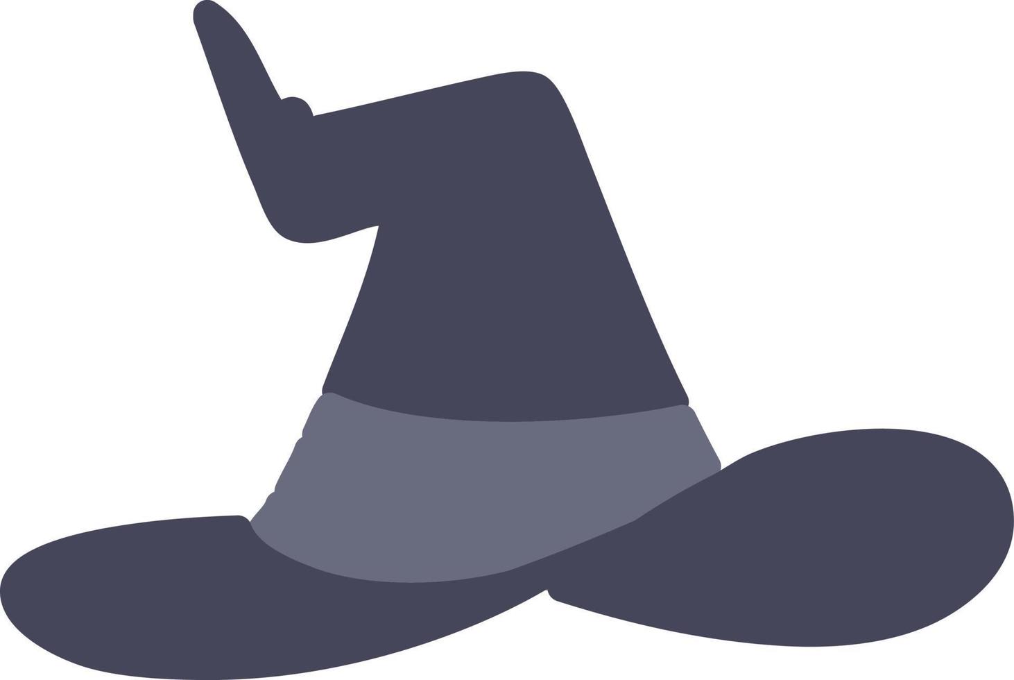 spooky witch hat vector