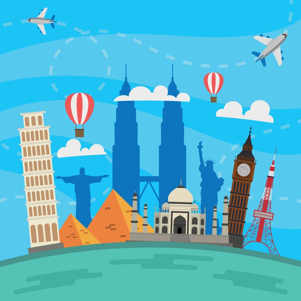World Tourism Day Background vector