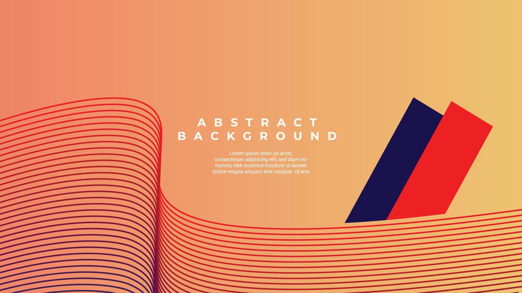 Modern wave curve abstract presentation background. Abstract decoration, line pattern, 3D Vector illustration.