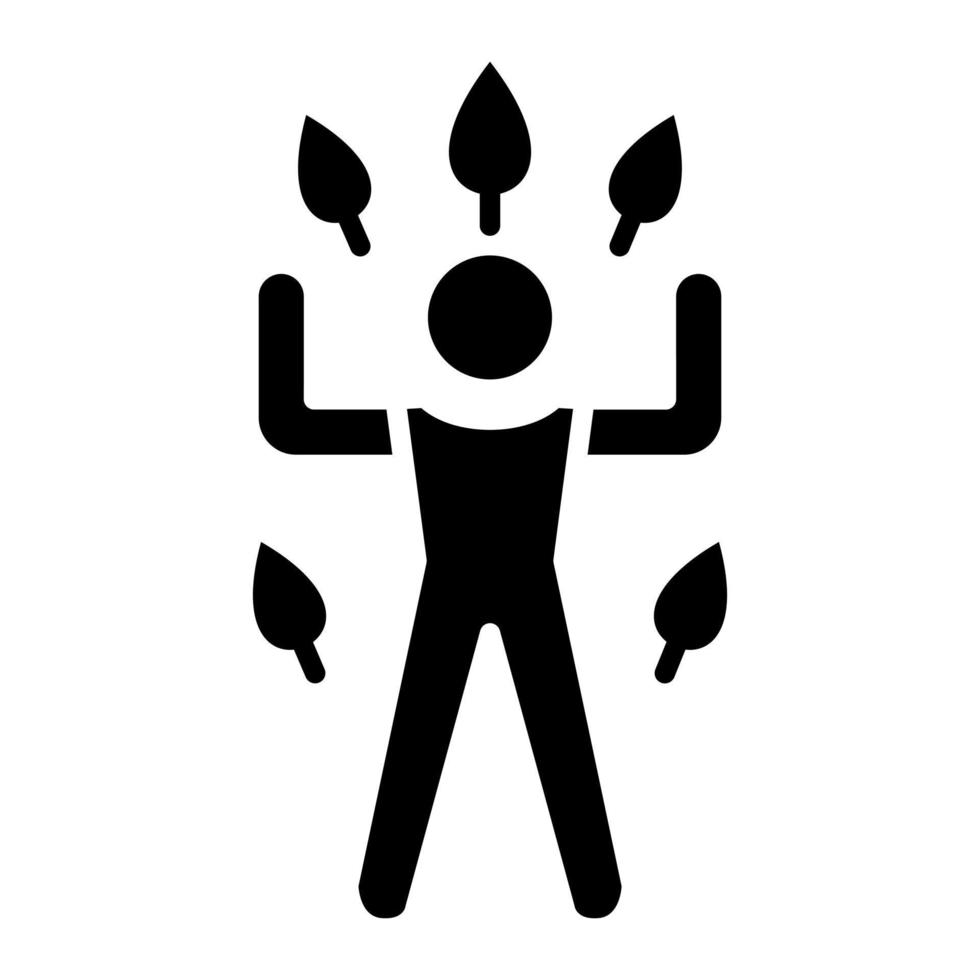 Wellness Glyph Icon vector
