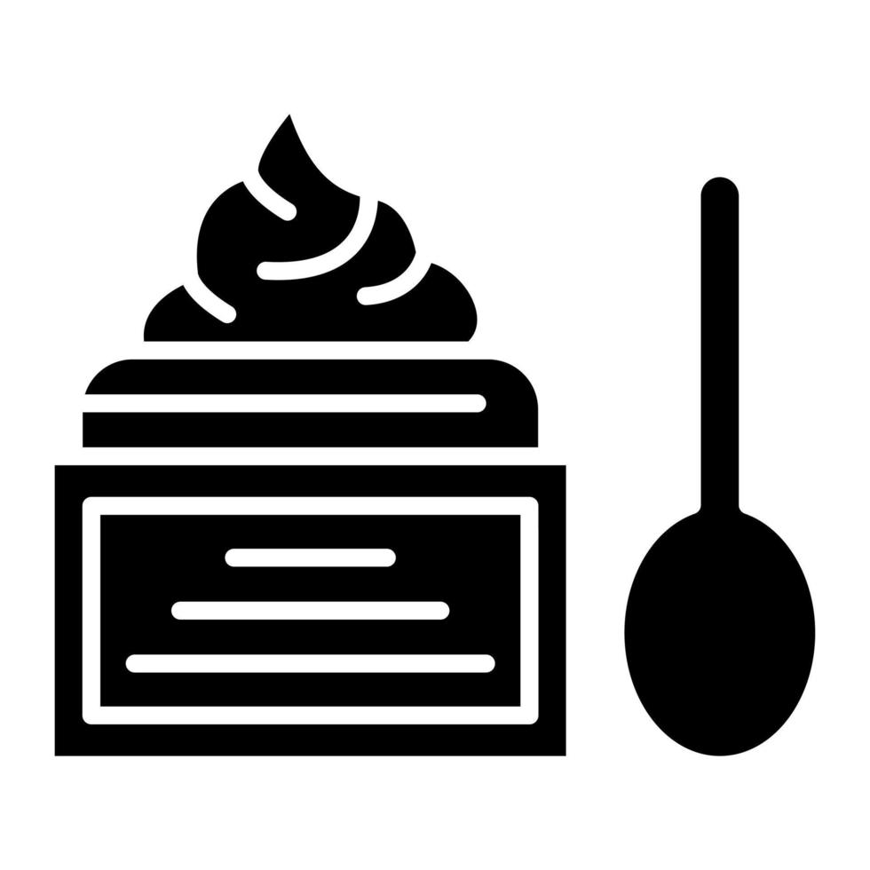 Body Scrub Glyph Icon vector