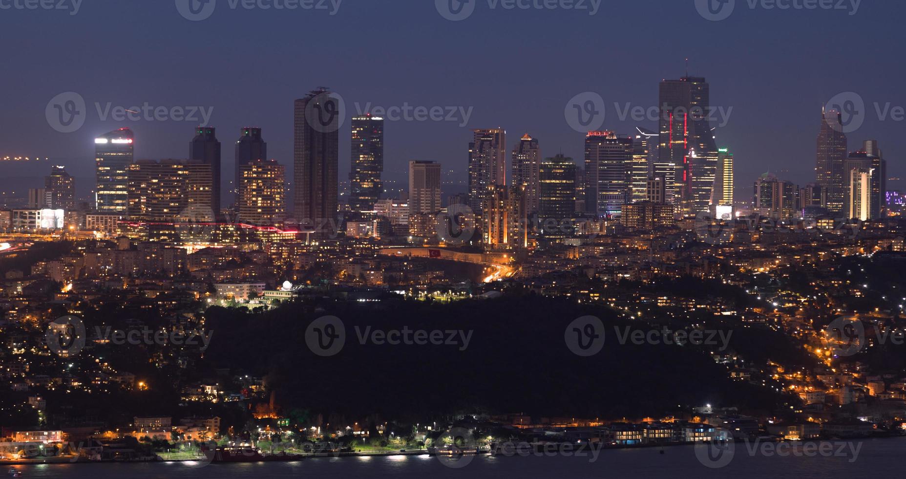 Skyscrapers in Istanbul City, Turkey photo