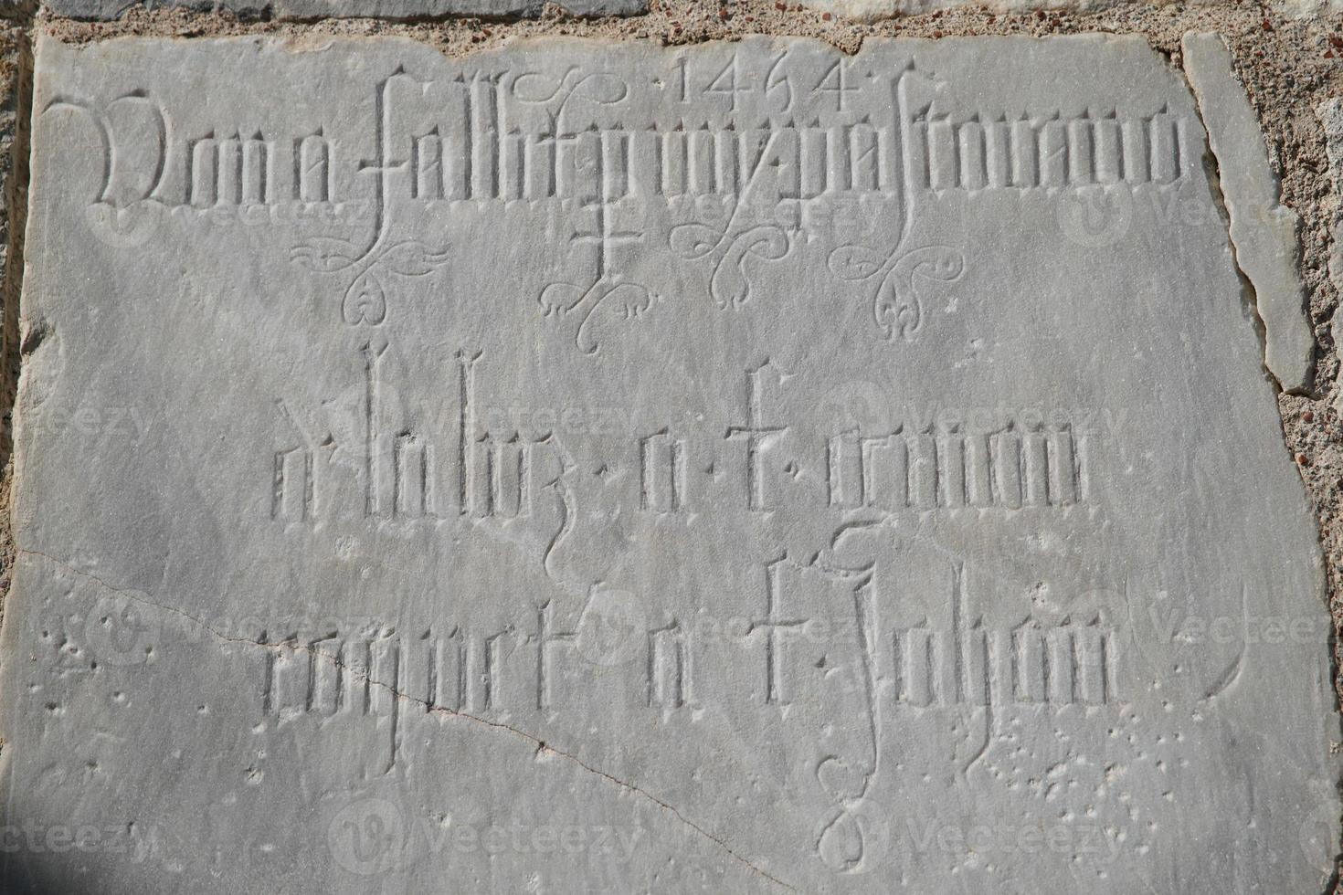 Knight Symbols in Bodrum Castle, Bodrum Town, Turkey photo