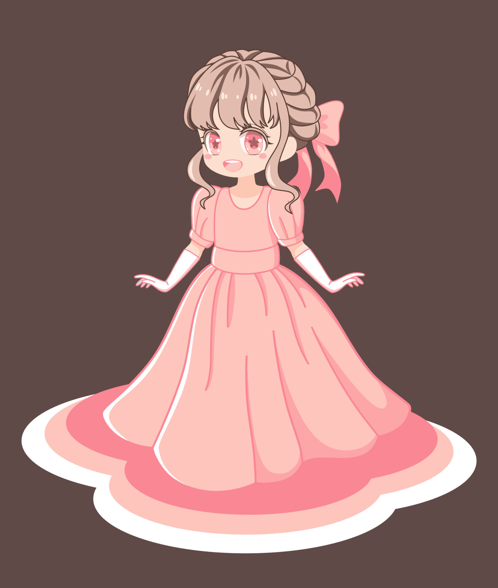 Cute Anime Girl In Dress 8382242 Vector Art at Vecteezy Cute Anime Girl In Dress 8382242 Vector Art at Vecteezy