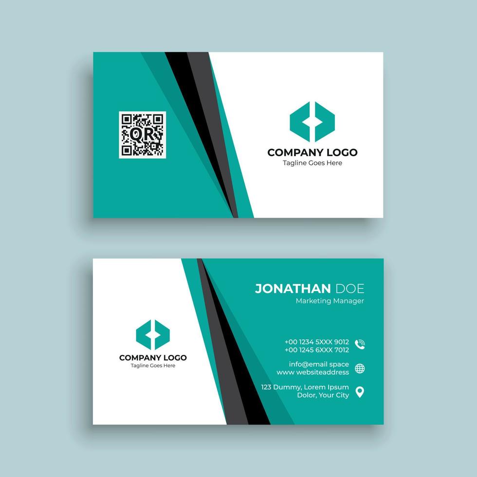 Creative business card template vector