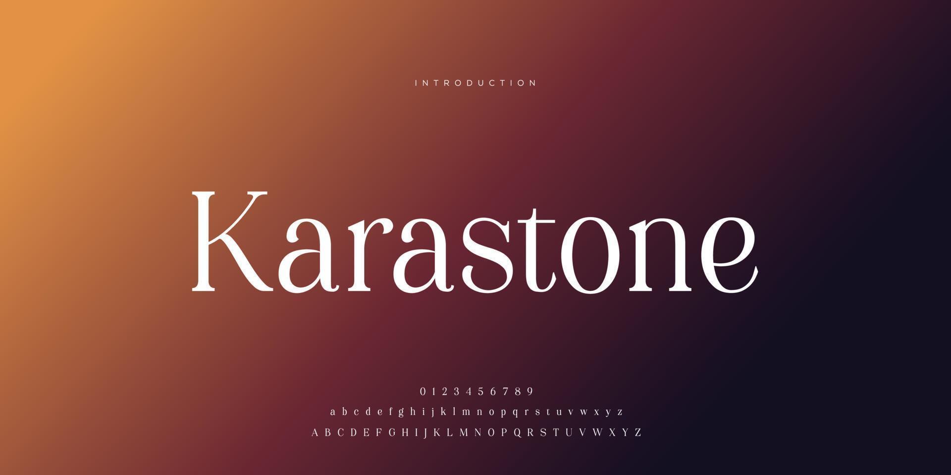 Elegant wedding font Pro Vector, Luxury Royal Abstract minimal modern font vector