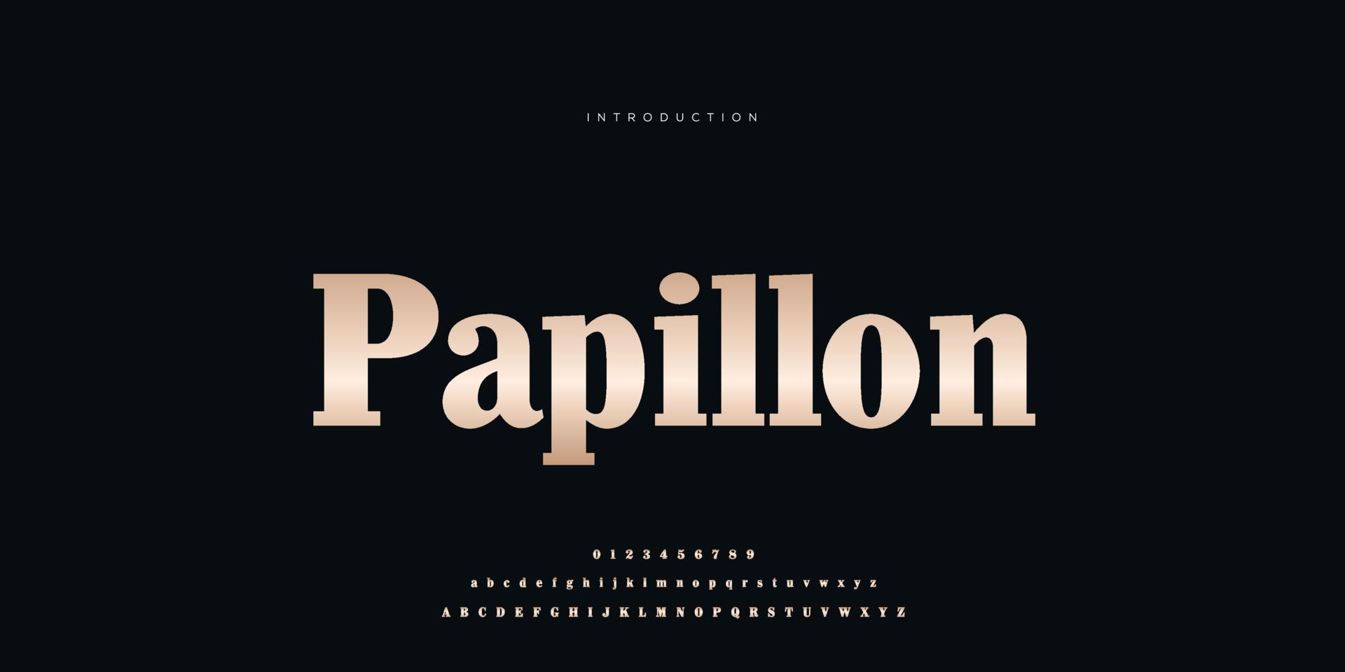 Elegant wedding font Pro Vector, Luxury Royal Abstract minimal modern font vector