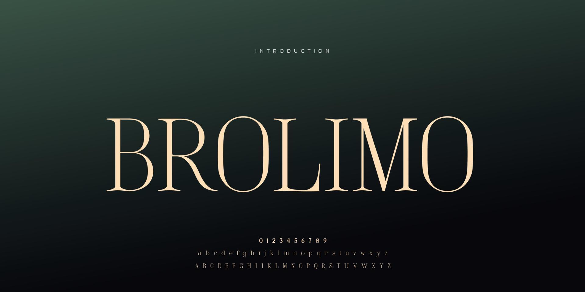 Elegant wedding font Pro Vector, Luxury Royal Abstract minimal modern font vector