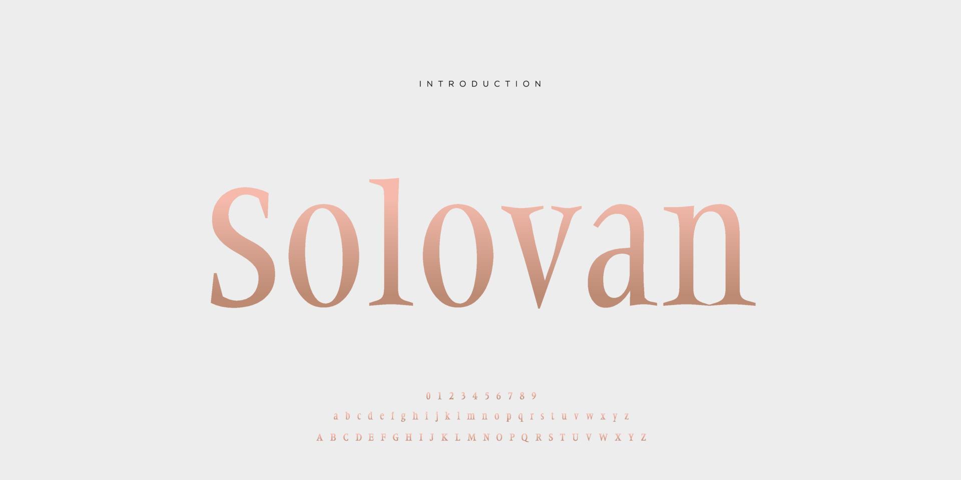 Elegant wedding font Pro Vector, Luxury Royal Abstract minimal modern font vector