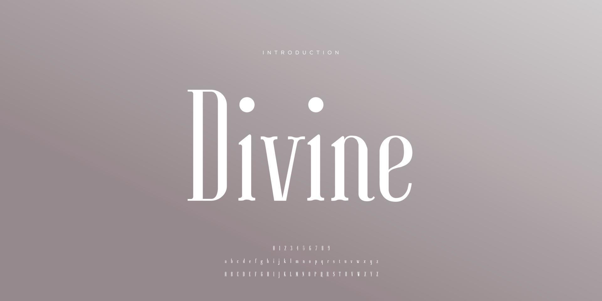 Elegant wedding font Pro Vector, Luxury Royal Abstract minimal modern font vector