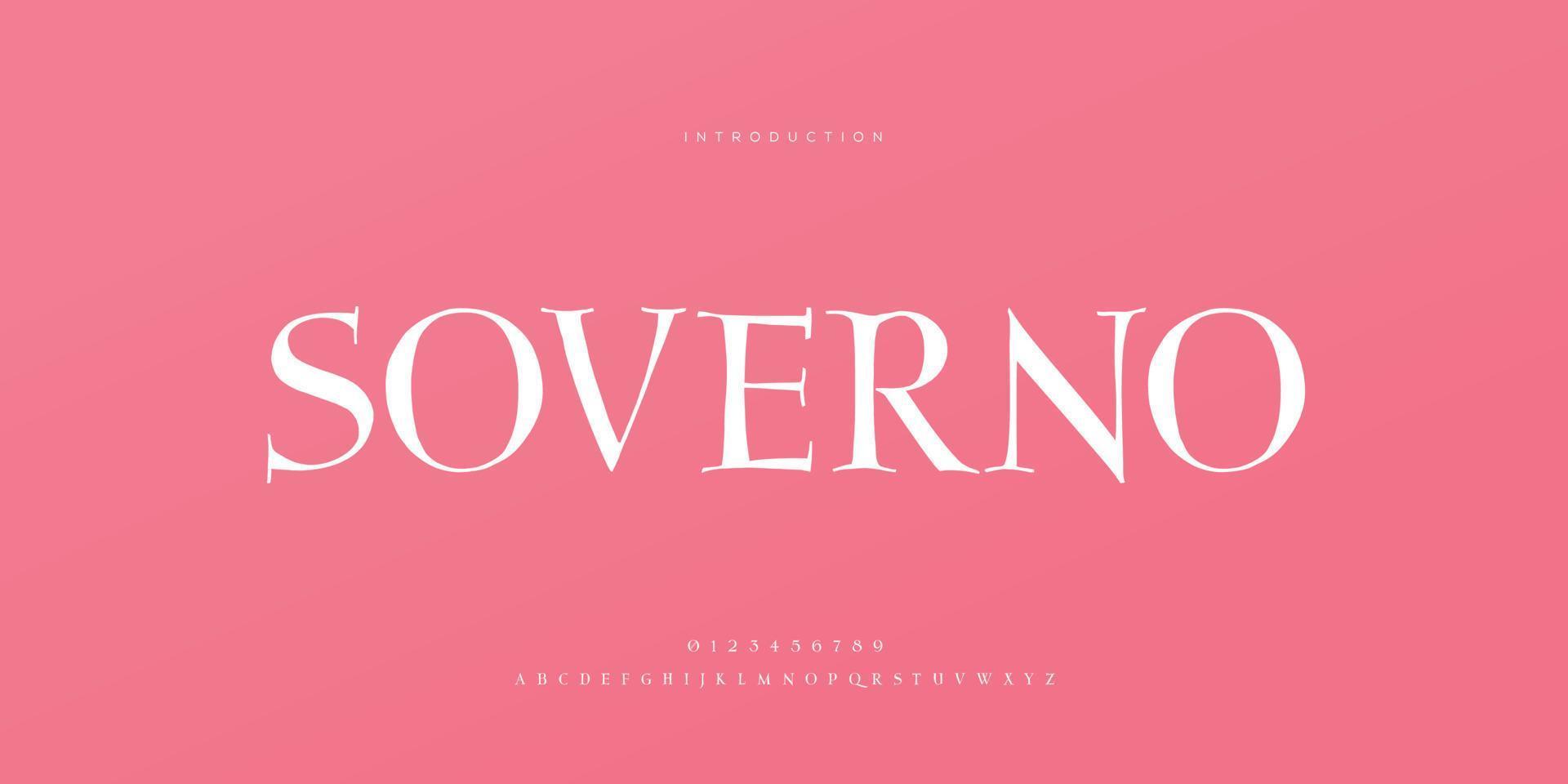Elegant wedding font Pro Vector, Luxury Royal Abstract minimal modern font vector