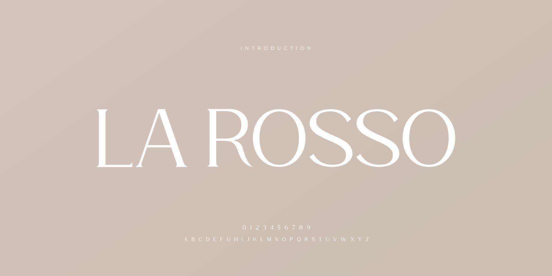 Elegant wedding font Pro Vector, Luxury Royal Abstract minimal modern font vector