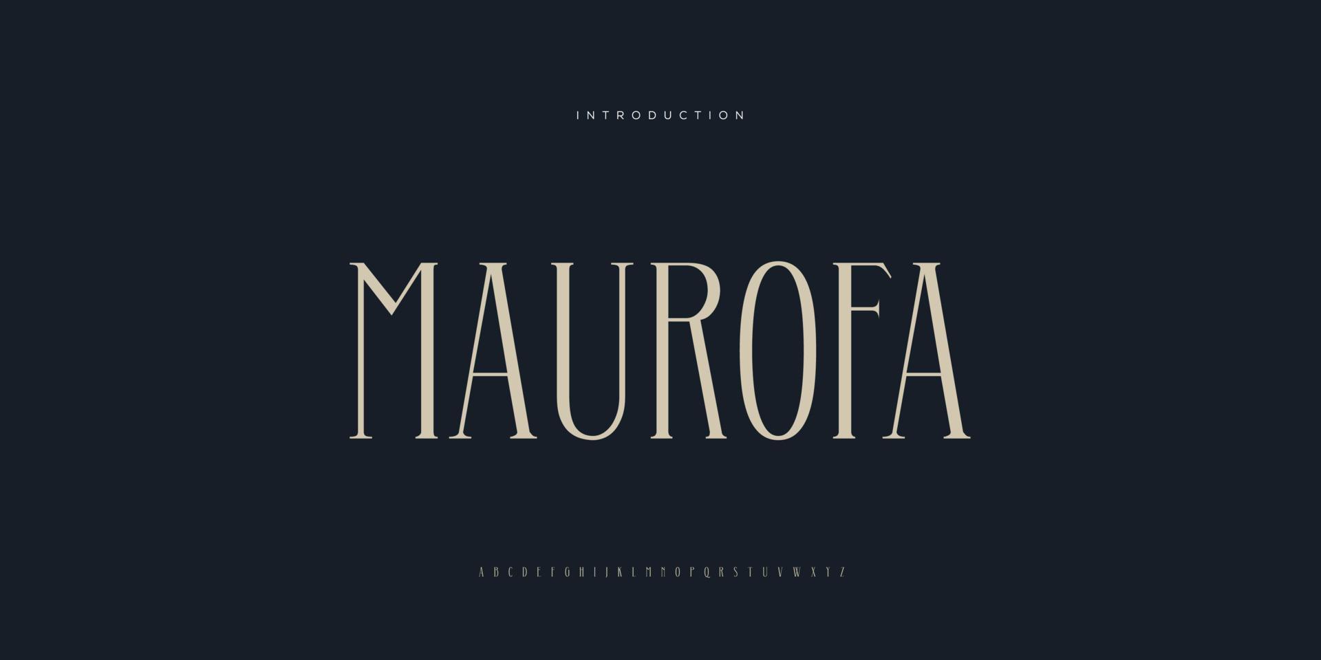Elegant wedding font Pro Vector, Luxury Royal Abstract minimal modern font vector