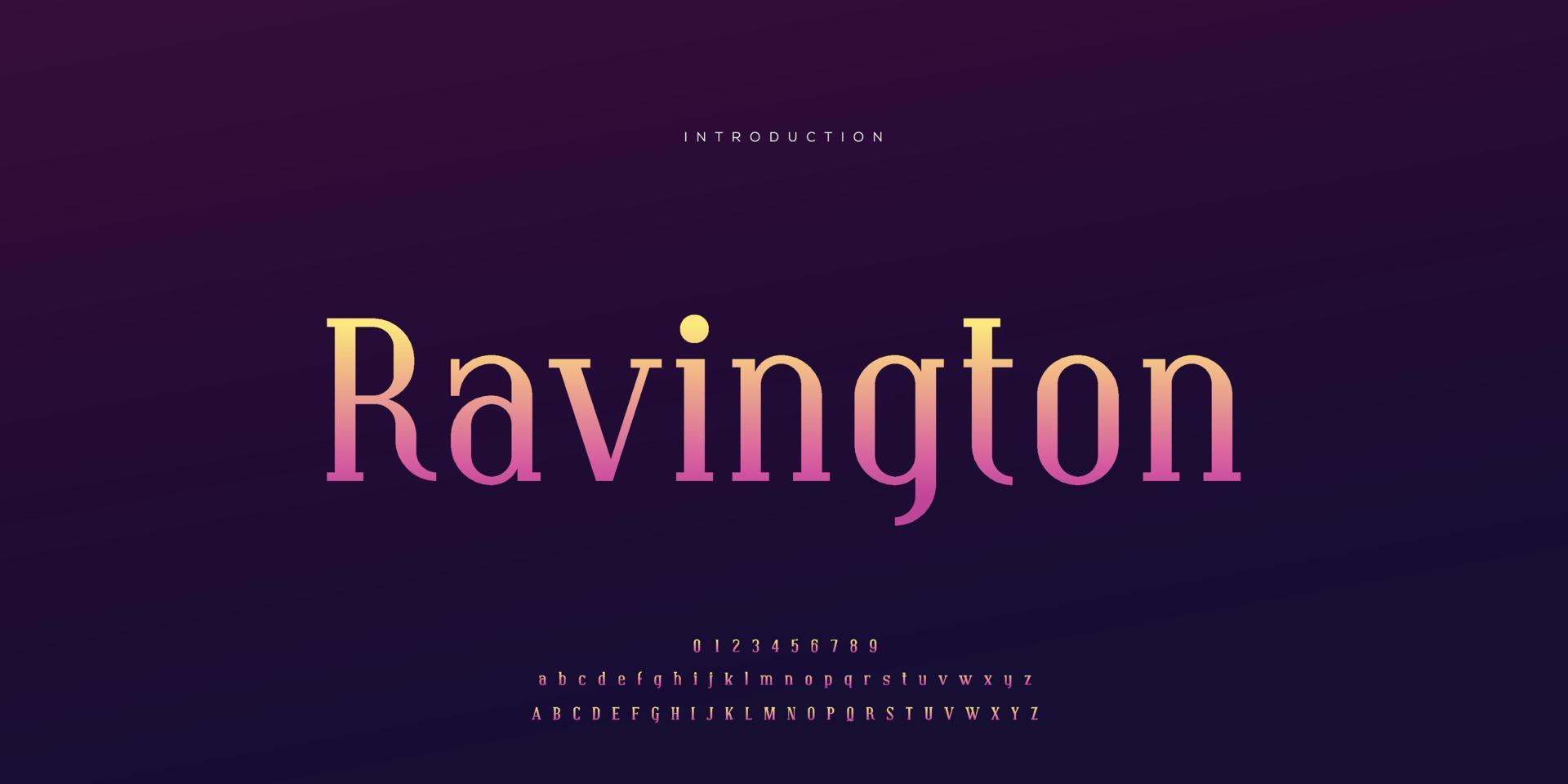 Elegant wedding font Pro Vector, Luxury Royal Abstract minimal modern font vector