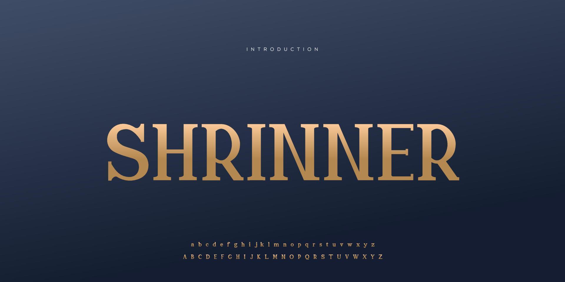 Elegant wedding font Pro Vector, Luxury Royal Abstract minimal modern font vector