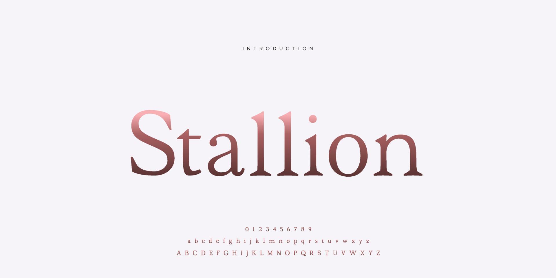 Elegant wedding font Pro Vector, Luxury Royal Abstract minimal modern font vector