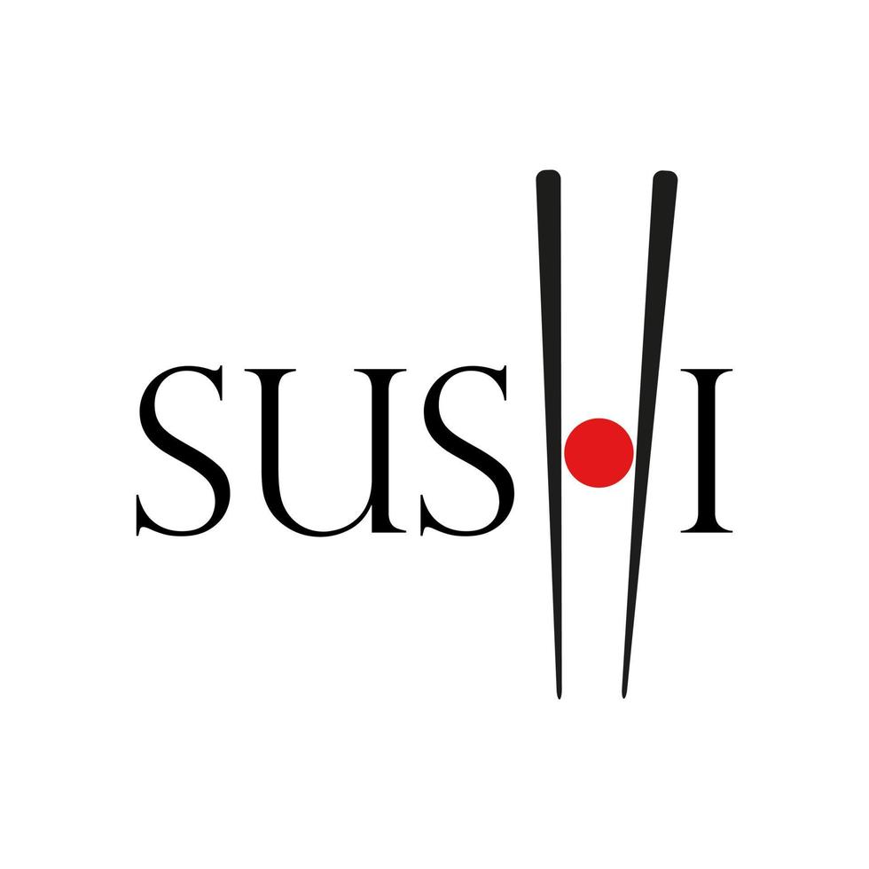 el diseño del vector del logotipo de sushi
