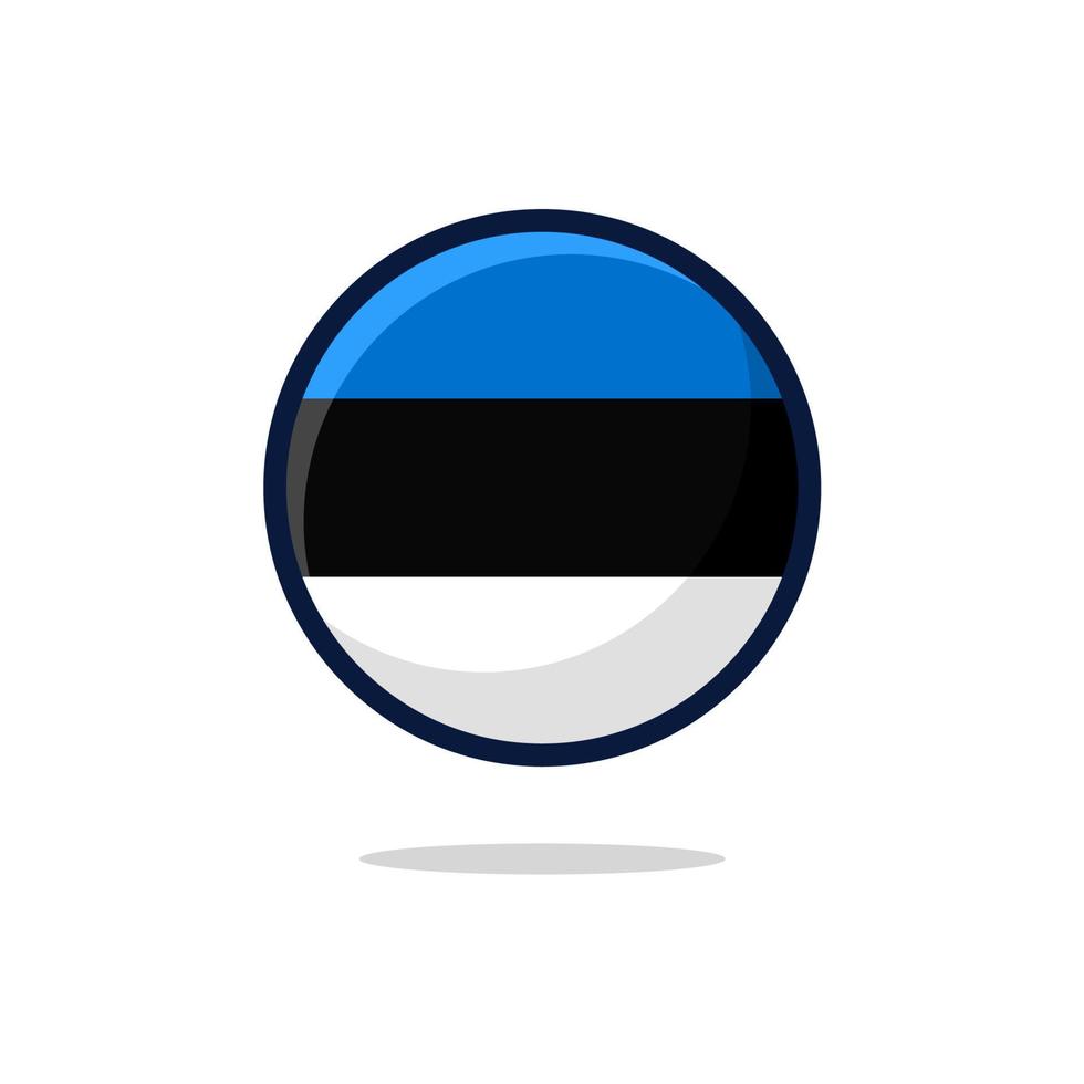 icono de la bandera de estonia vector
