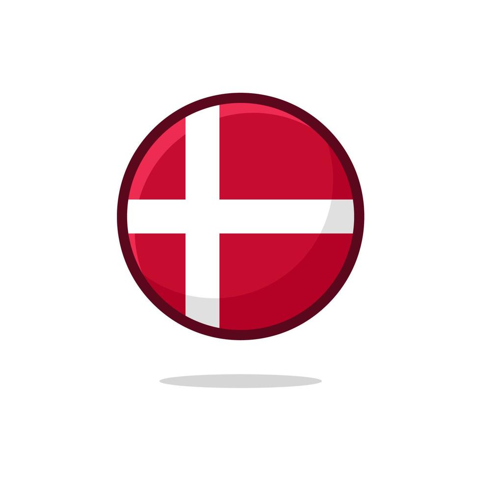 Denmark Flag Icon vector
