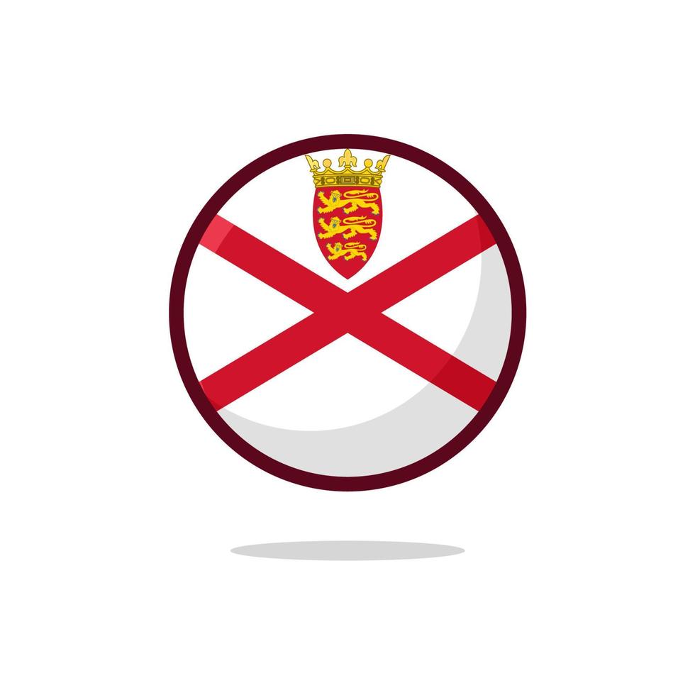 Jersey Flag Icon vector