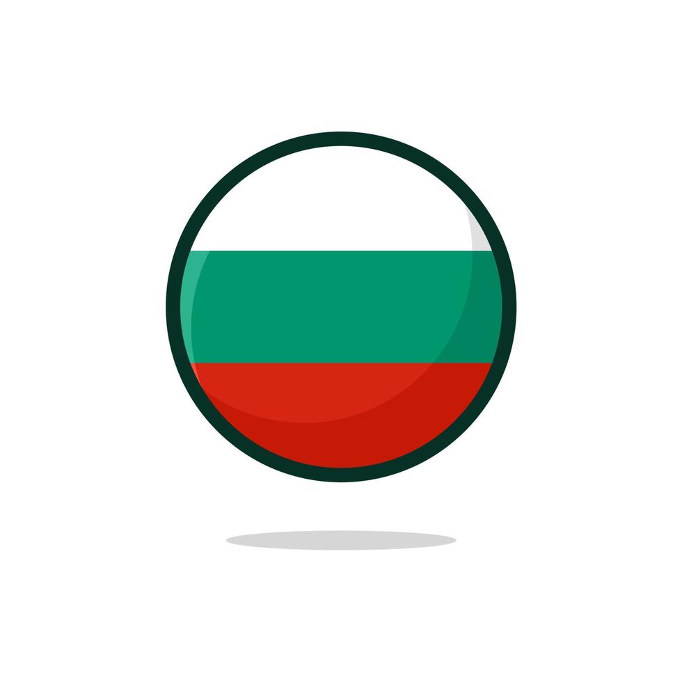 icono de la bandera de bulgaria vector