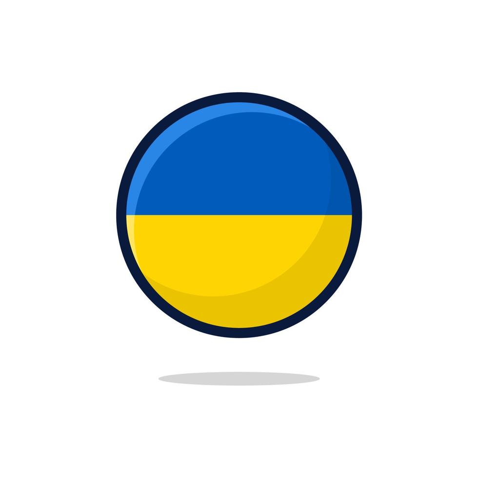 Ukraine Flag Icon vector