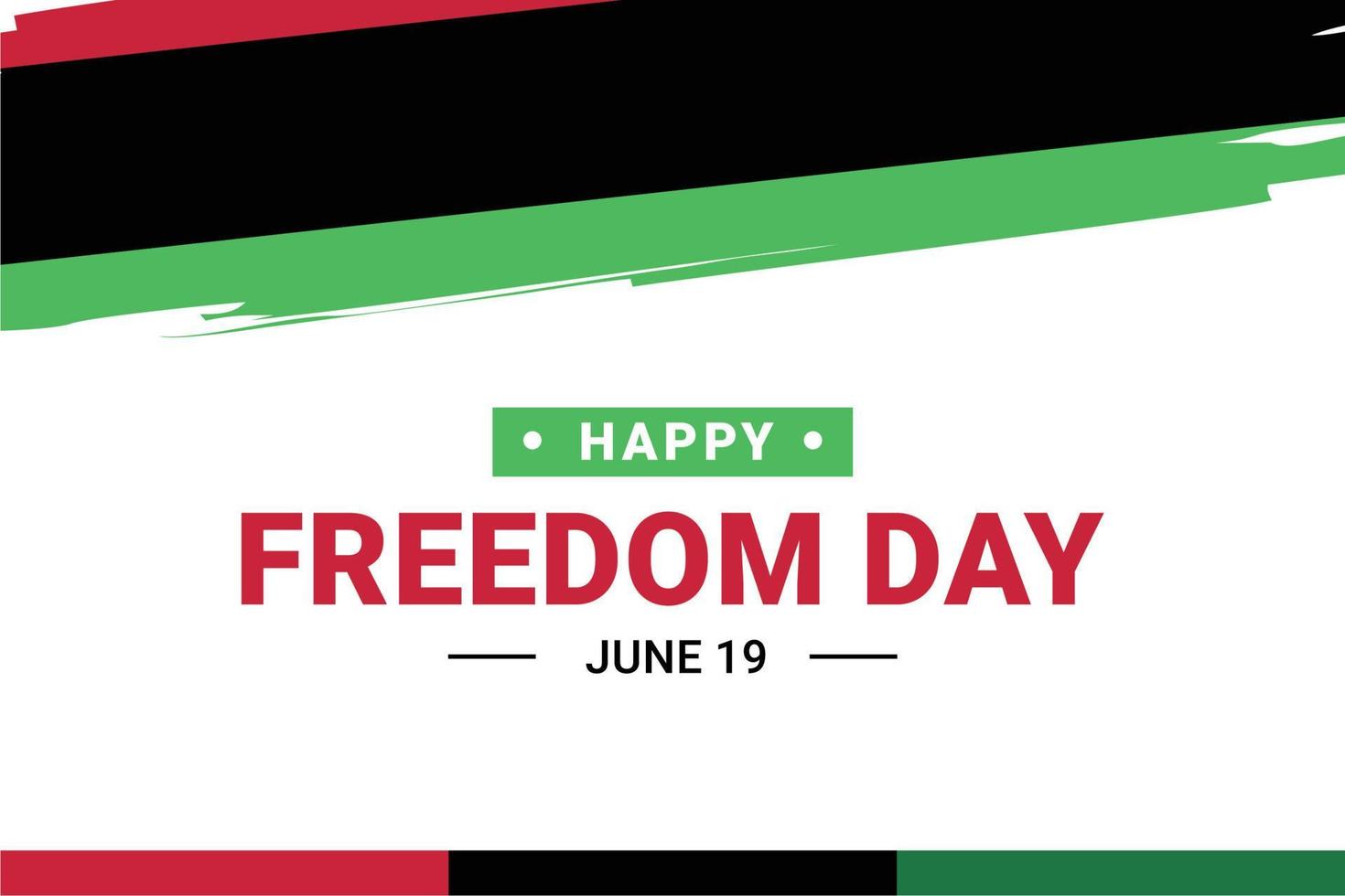 Juneteenth Freedom Day vector