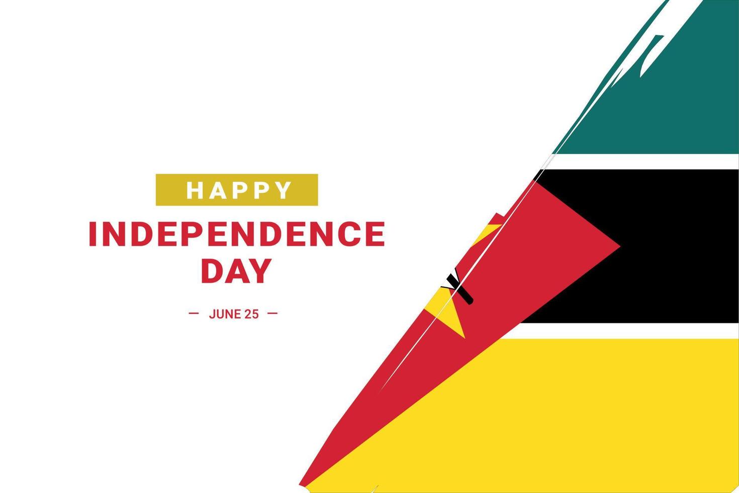 día de la independencia de mozambique vector