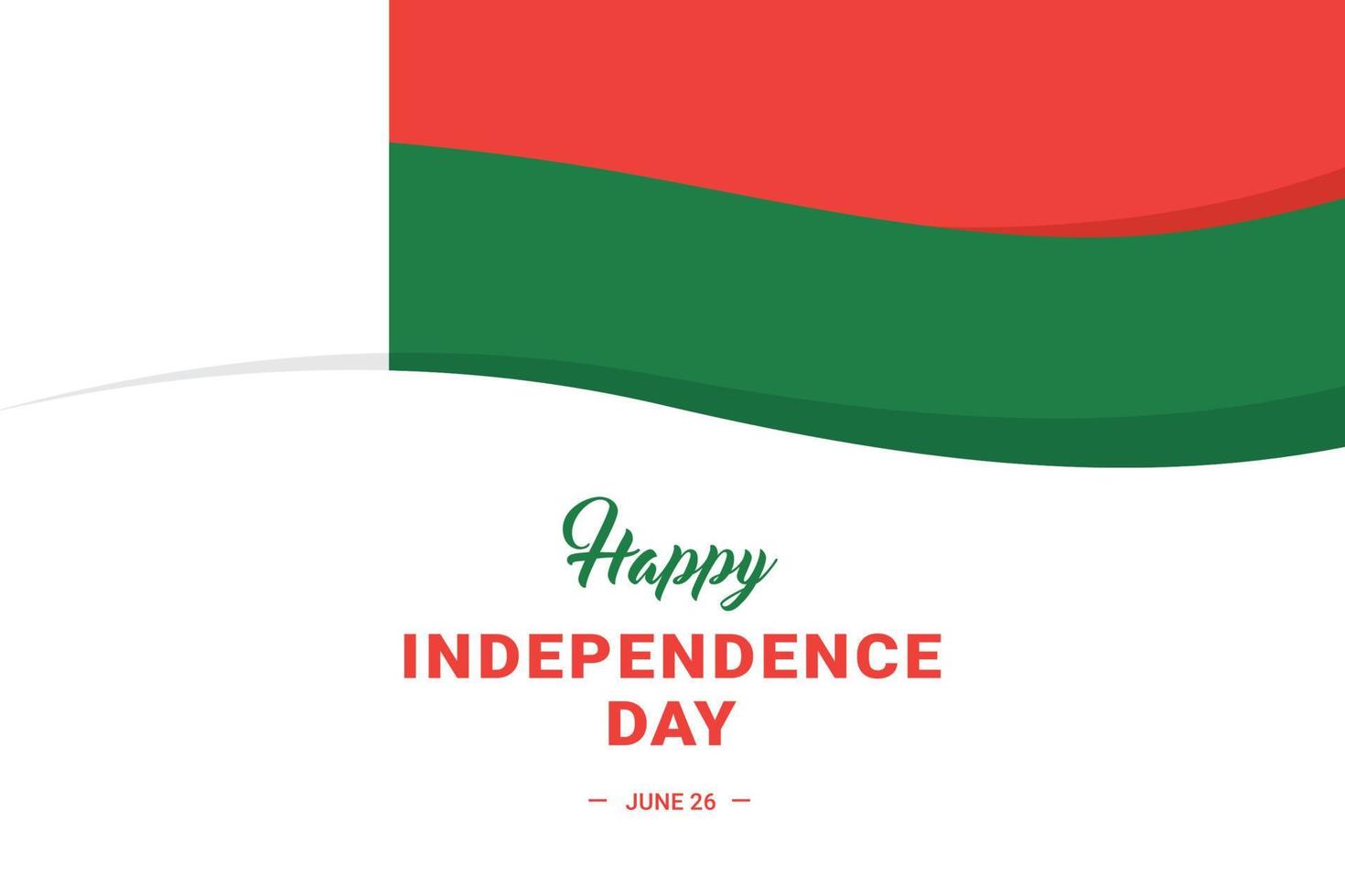 Madagascar Independence Day vector