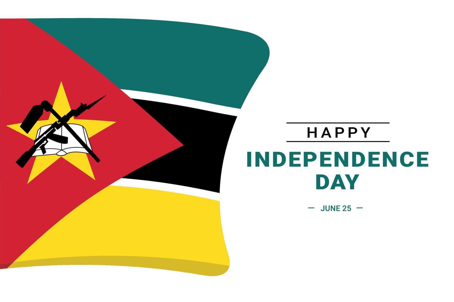 Mozambique Independence Day vector