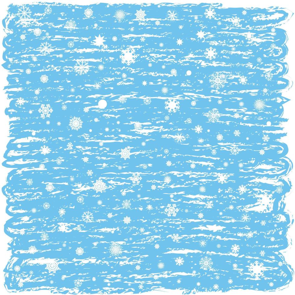 White background with blue snowflakes for the Christmas cards and for the New Year design. vector