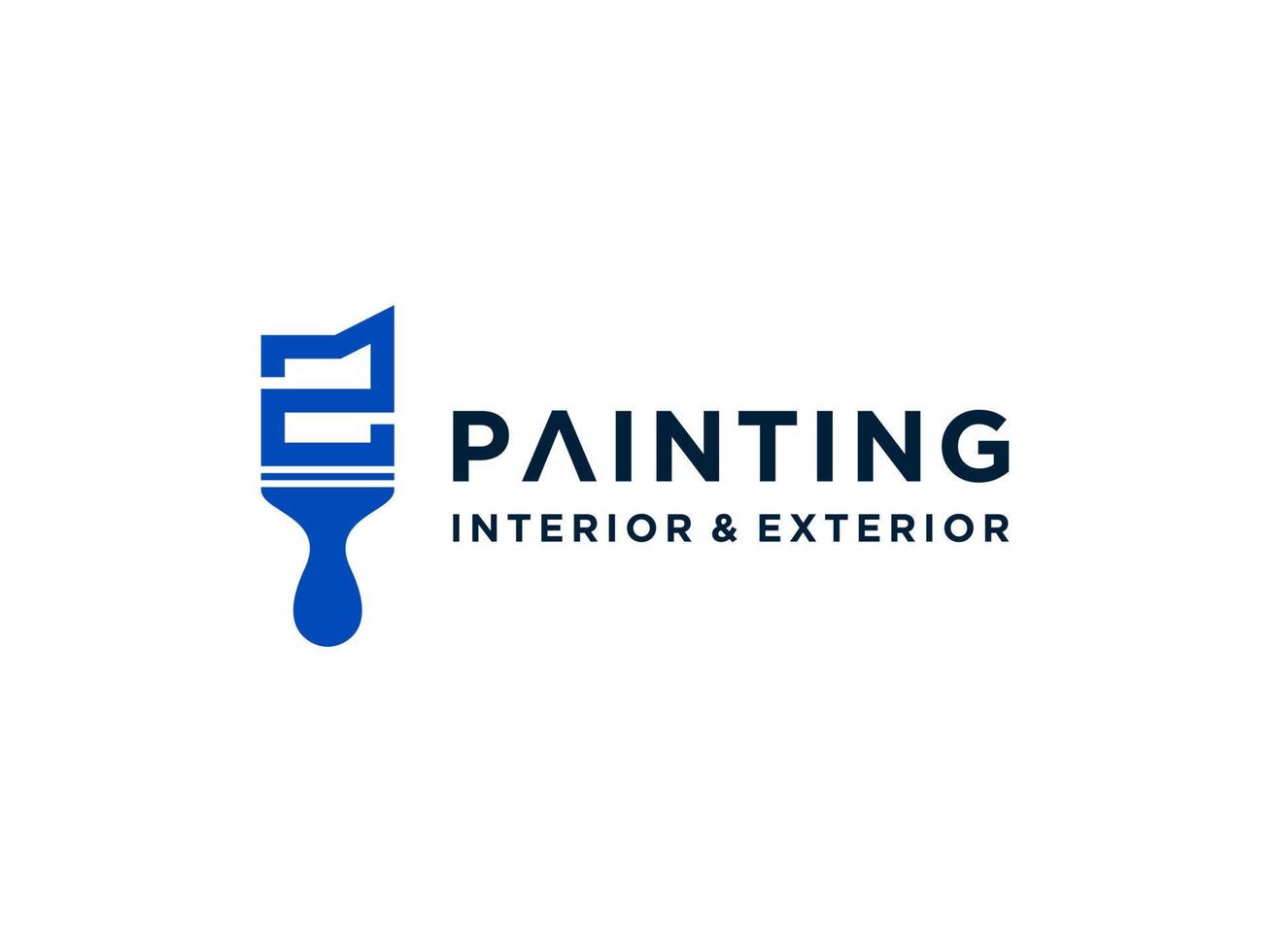 Painting logo template with initial Z concept Premium Vector Free Vector