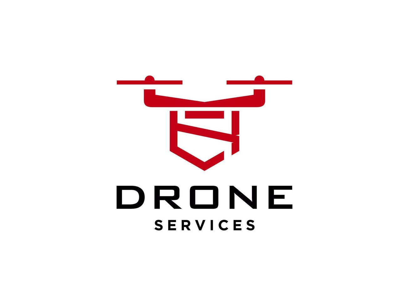 letra k icono de vector de plantilla de logotipo de drone. vector de drones de fotografía. icono de vector de helicóptero cuádruple