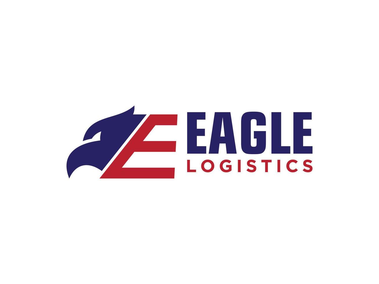 letra e águila logo abstracto diseño vector halcón halcón ave logotipos